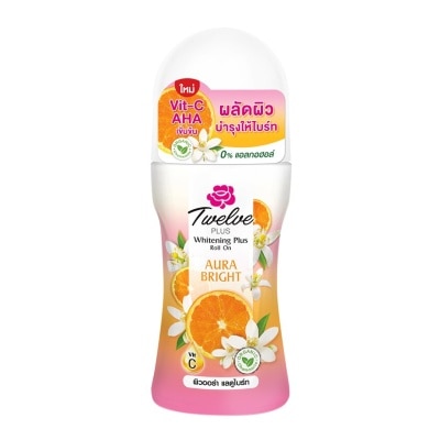 Twelve Plus Twelve Plus Whitening Plus Roll On Aura Bright 40 Ml. โรลออน ระงับกลิ่นกาย