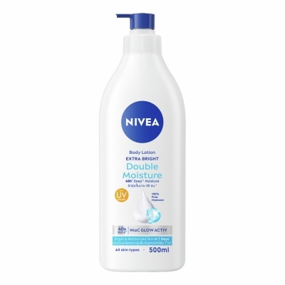 Nivea - นีเวีย บอดี้ โลชั่น เอ็กซ์ตร้า ไบรท์ ดับเบิ้ล มอยส์เจอร์ 500 มล.
