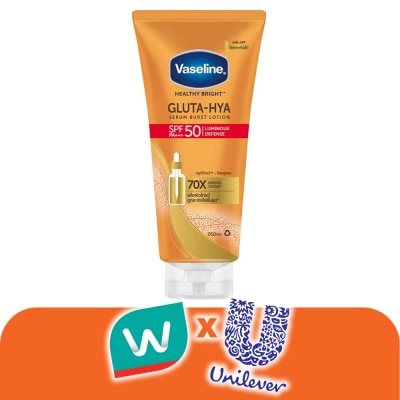 Vaseline - วาสลีน เฮลธี้ ไบรท์ กลูต้า-ไฮยา เซรั่ม เบิสท์ ซันสกรีน เอสพีเอฟ50 พีเอ+++ 260 มล.