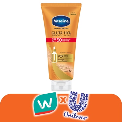 Vaseline - วาสลีน เฮลธี้ ไบรท์ กลูต้า-ไฮยา เซรั่ม เบิสท์ ซันสกรีน เอสพีเอฟ50 พีเอ+++ 260 มล.