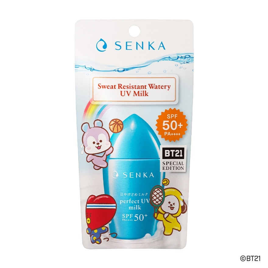 Senka Perfect UV Milk A SPF 50+ PA++++ 40 Ml. กันแดดเนื้อน้ำนม ป้องกันแสงแดด