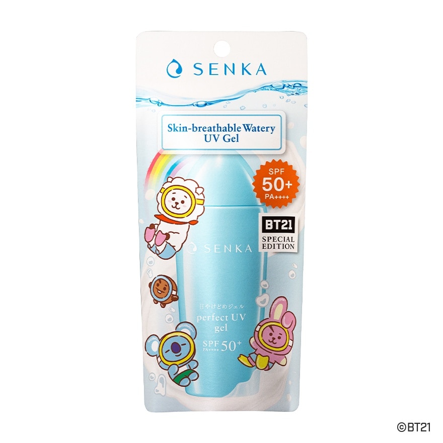 Senka Perfect UV Gel A SPF 50+ PA++++ 80 Ml. กันแดดเนื้อเจล ป้องกันแสงแดด