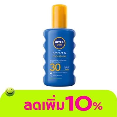 Nivea - นีเวีย ซัน โพรเท็ค แอนด์ มอยซ์เจอร์ สเปรย์ เอสพีเอฟ30 200 มล. สเปรย์ ป้องกันแสงแดด