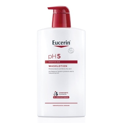 Eucerin Eucerin pH5 Sensitive Skin Washlotion 1000 ml. Moisturized  Comforts the skin