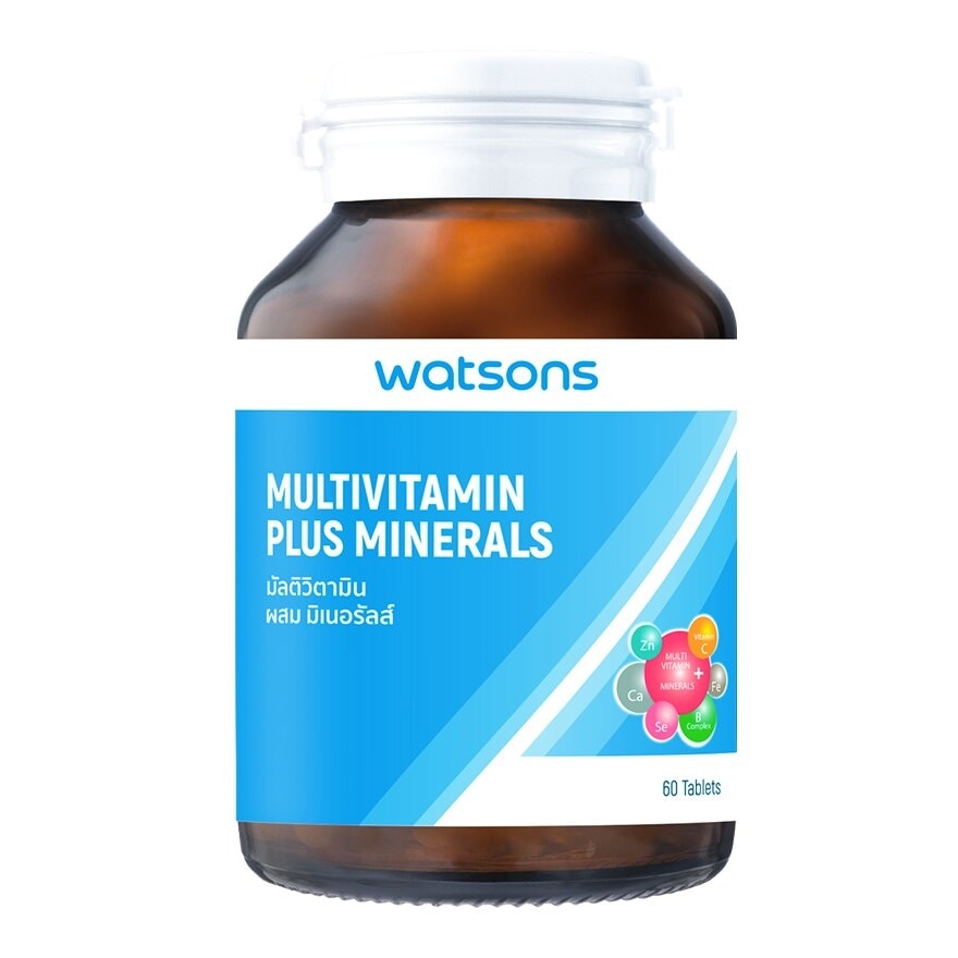 Watsons Multivitamin Plus Minerals  (Dietary Supplement Product) 60Tablets