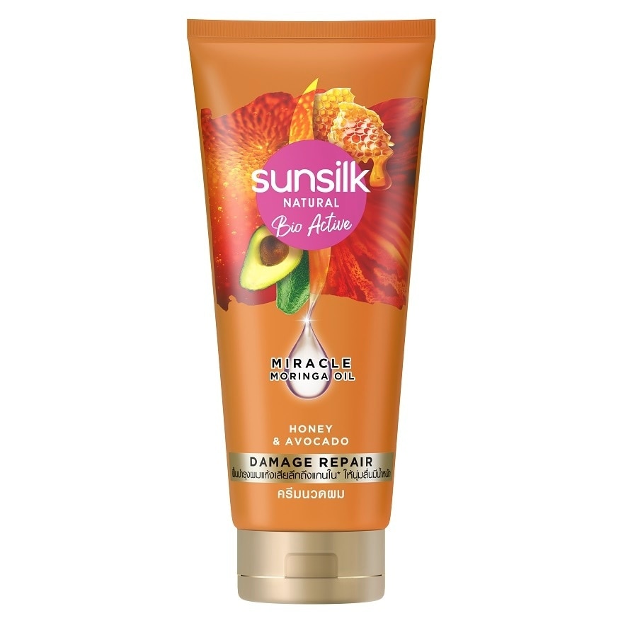 Sunsilk Natural Conditioner Bio Active Honey  Avocado Damage Repair 330 Ml. ครีมนวด บ