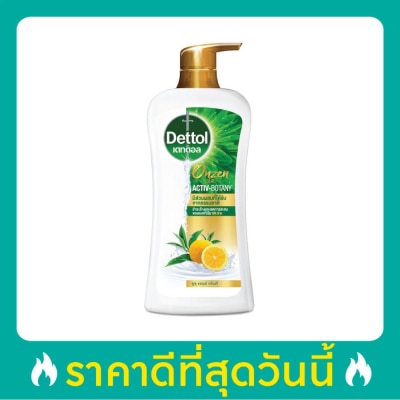 Dettol เดทตอล เจลอาบน้ำ ออนเซ็น แอคทีฟ-โบทานี่ กรีนที แอนด์ ยูซุ 450 กรัม