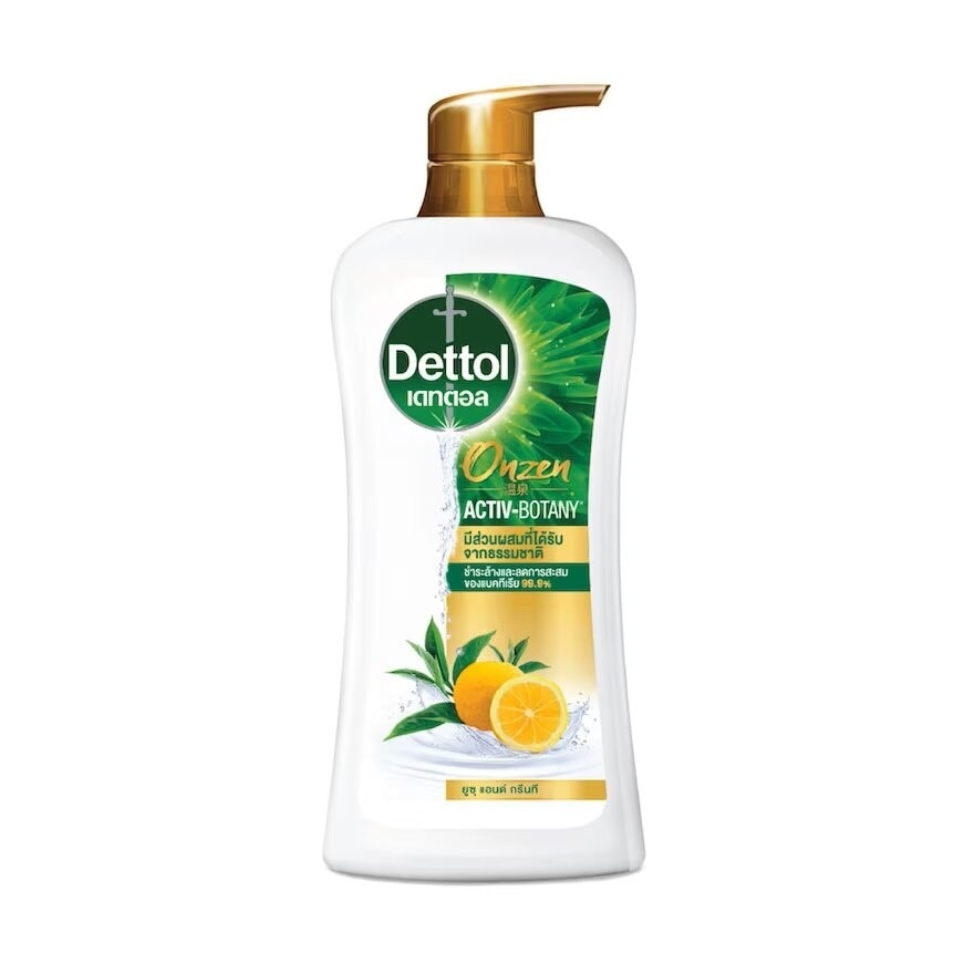 Dettol Shower Gel Onzen Active-Botany Green Tea  Yuzu 450 G.