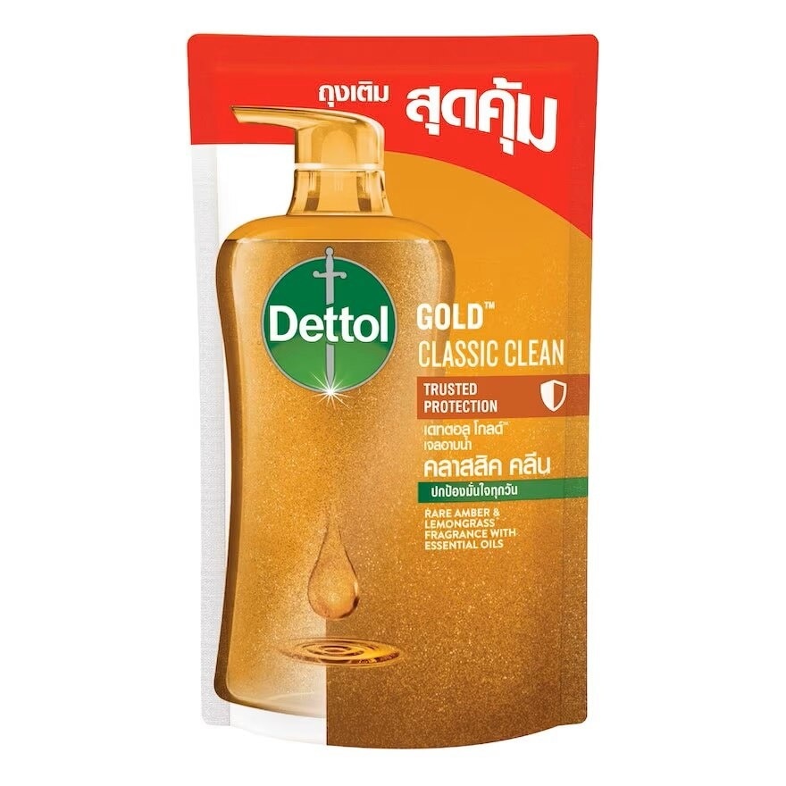 Dettol Shower Gel Gold Classic Clean Refill 400 G.