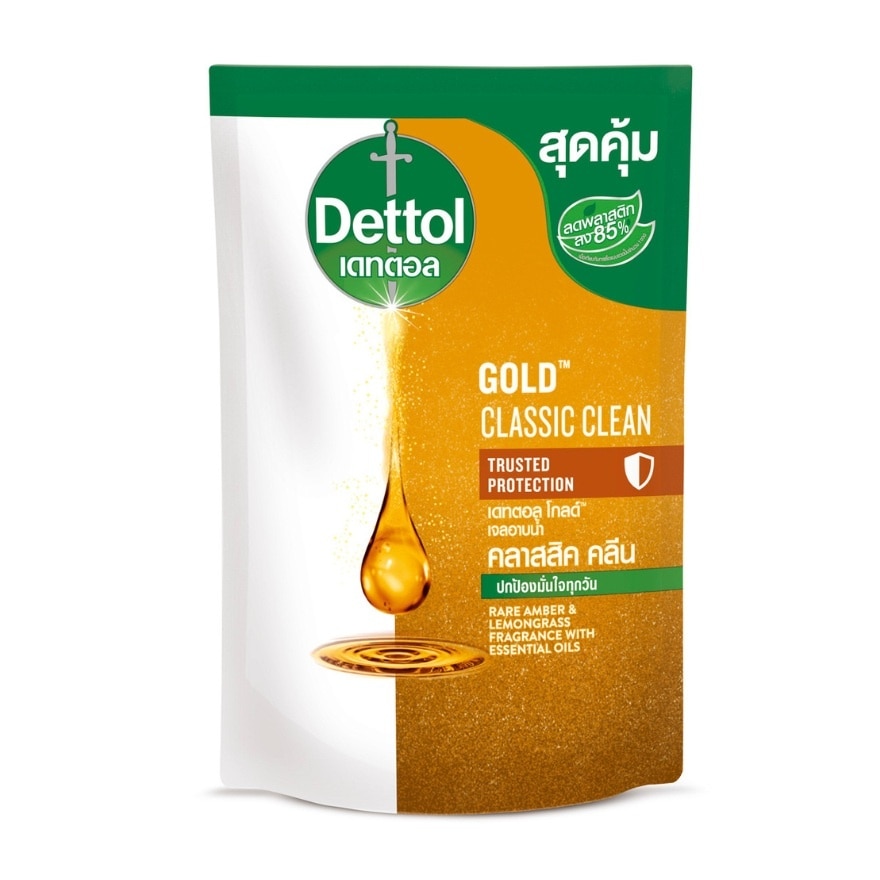 Dettol Shower Gel Gold Classic Clean Refill 370 G.