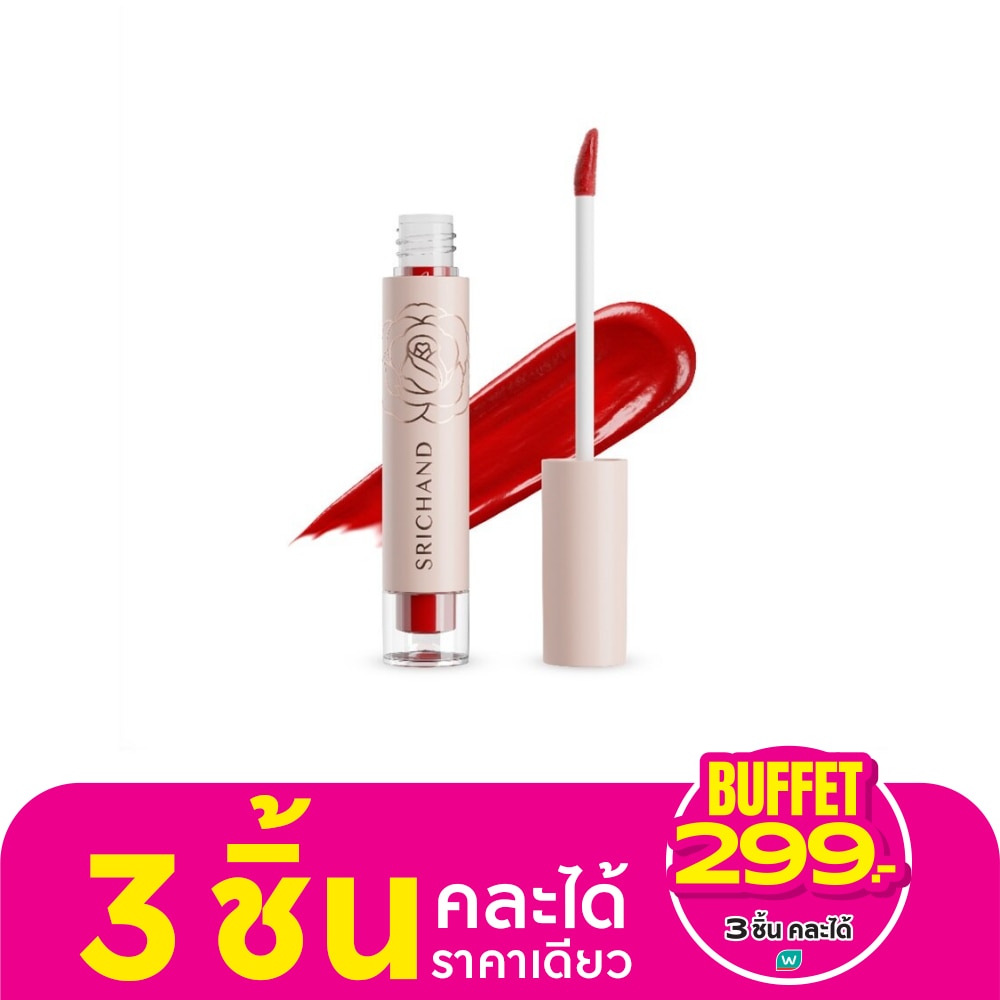 ศรีจันทร์ ฟิลลิน มี แมทต์ ลิควิด ลิป 3ก. 10 แซฟวี่ เรด