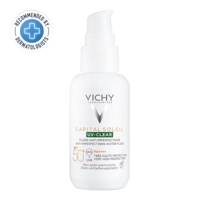 Vichy วิชี่ แคปปิตอล โซเลย ยูวี-เคลียร์ SPF50+ PA++++ 40 มล. กันแดดสำหรับผิวมันเป็นสิวง่าย