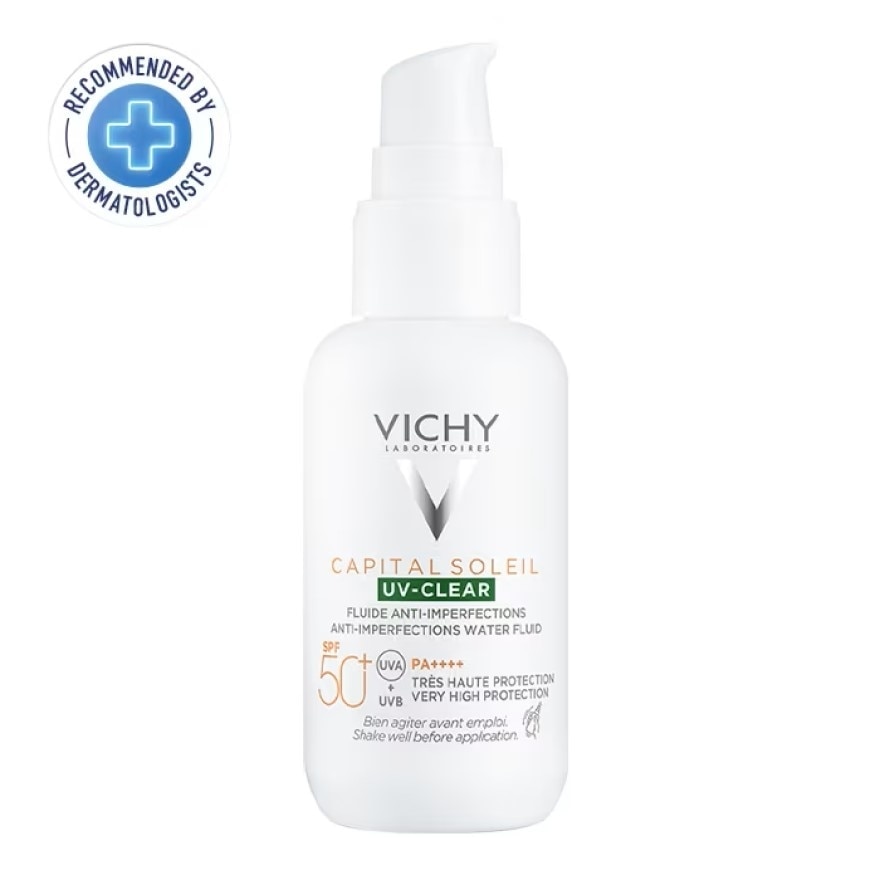 วิชี่ แคปปิตอล โซเลย ยูวี-เคลียร์ SPF50+ PA++++ 40 มล. กันแดดสำหรับผิวมันเป็นสิวง่าย