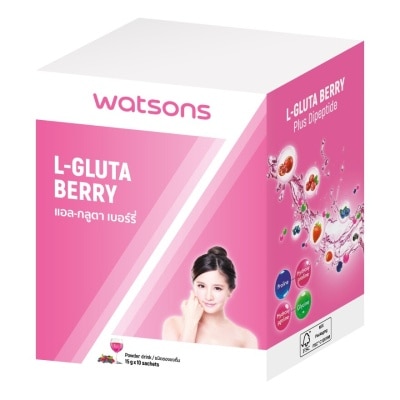 WATSONS วัตสัน แอล-กลูตา เบอร์รี่ (ผลิตภัณฑ์เสริมอาหาร) 10 ซอง