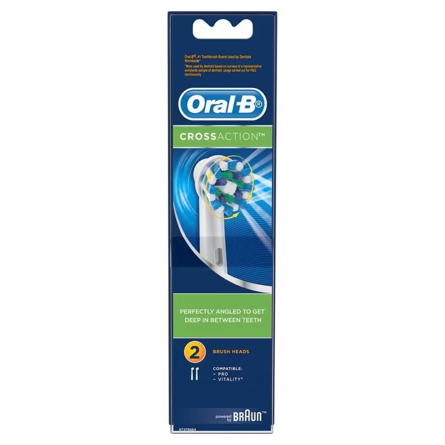 Oral-B Electronic Toothbrush Cross Action (EB50) Refill 2'S