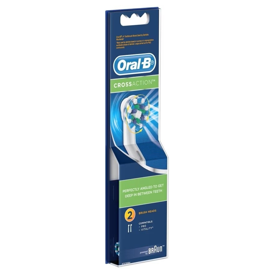 Oral-B Electronic Toothbrush Cross Action (EB50) Refill 2'S