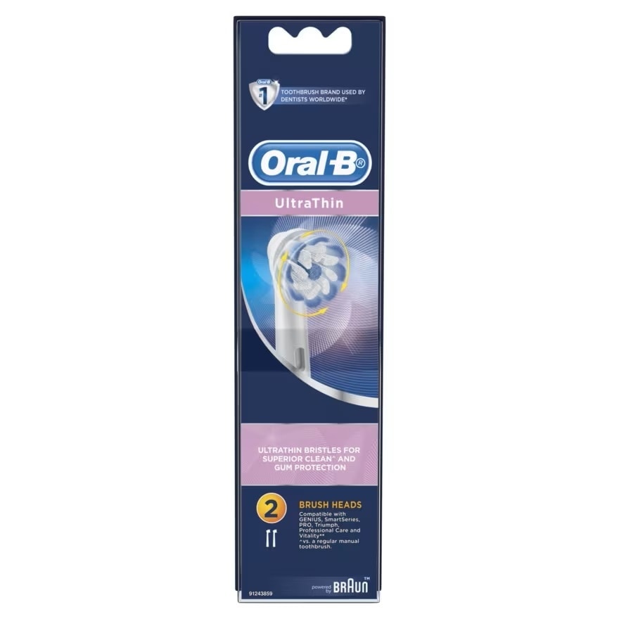 Oral-B Electronic Toothbrush Ultrathin (EB60) Refill 2'S