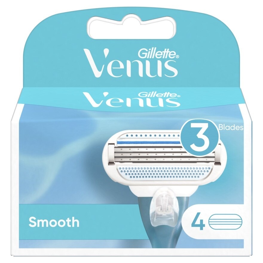 Gillette Venus Smooth Blade 4'S ใบมีดโกน กำจัดขน