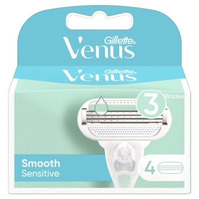 Gillette Gillette Venus Smooth Sensitive Blade 4'S ใบมีดโกน กำจัดขน