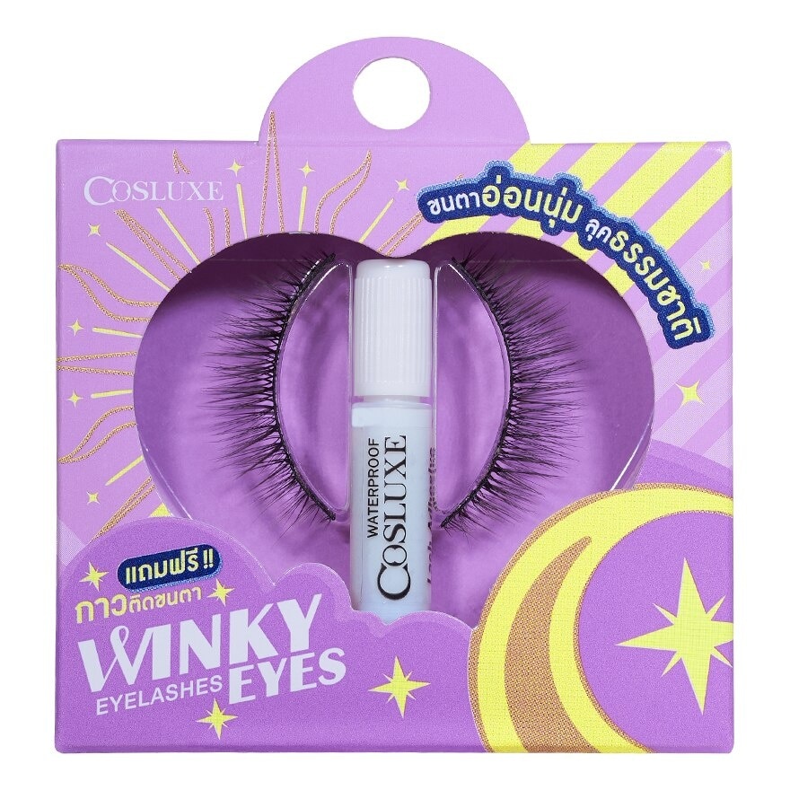 Cosluxe Cosluxe Winky Eyes Eyelashes 1Pair With Adhesive B-01