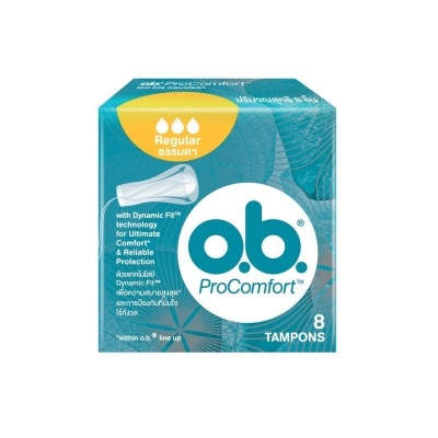 O.B. O.B. Pro Comfort Tampons Regualr 8'S ผ้าอนามัยแบบสอด