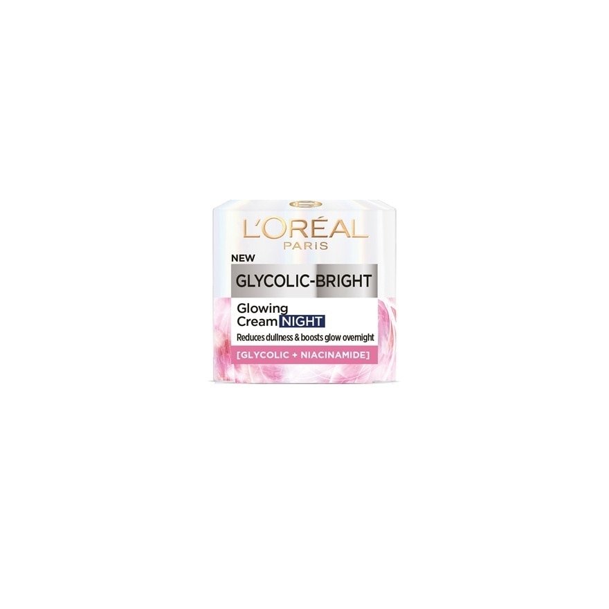 L'Oreal Paris Cream Night Glycolic-Bright Glowing 15 Ml.