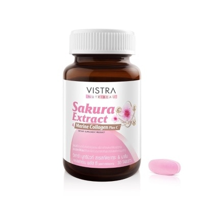 Vistra Vistra Nutribeau Sakura Extract  Marine Collagen Plus C 30 Capsules