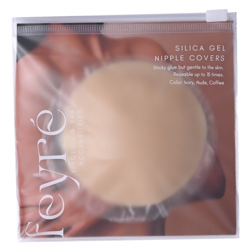 Feyre Silica Gel Adhesive Nipple Covers 7cm Nude