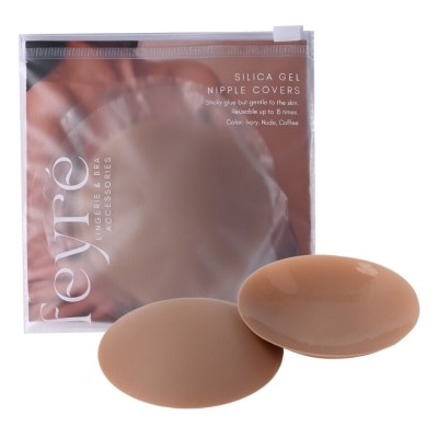 Feyre Feyre Silica Gel Adhesive Nipple Covers 7cm Coffee