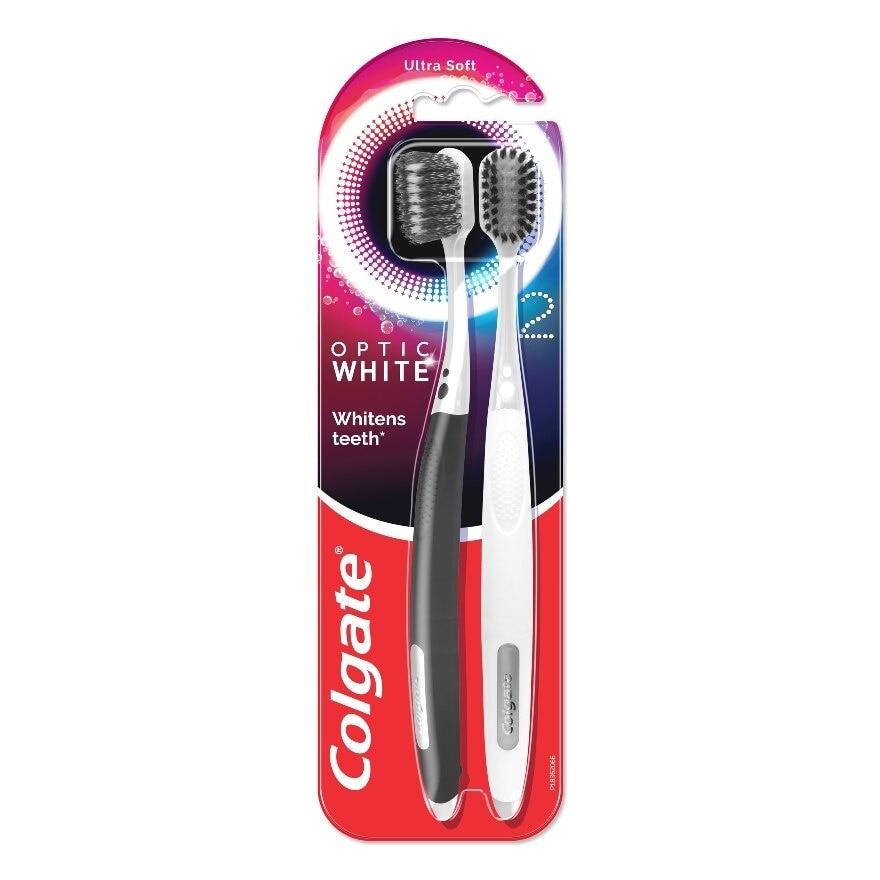 Colgate คอลเกต เเปรงสีฟัน อ๊อพติค ไวท์ เเพ็ค 2 ชิ้น