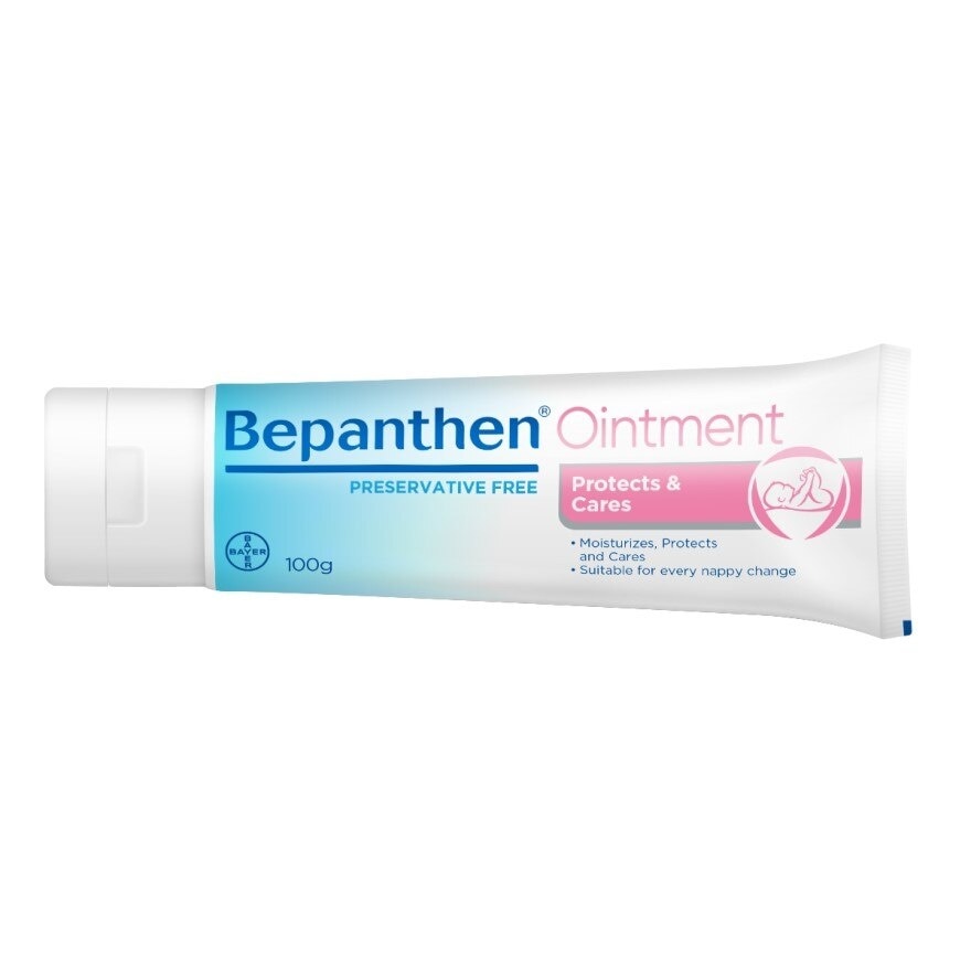 ฺBepanthen Ointment 100 g. Moisturizes, Protects and Cares. Suitable for every nappy