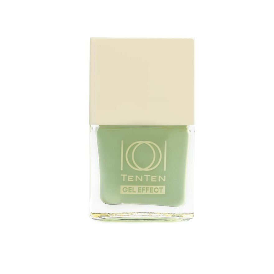 Ten Ten Gel Effect Nail Polish 12ml. NB61 Good Vibes Green