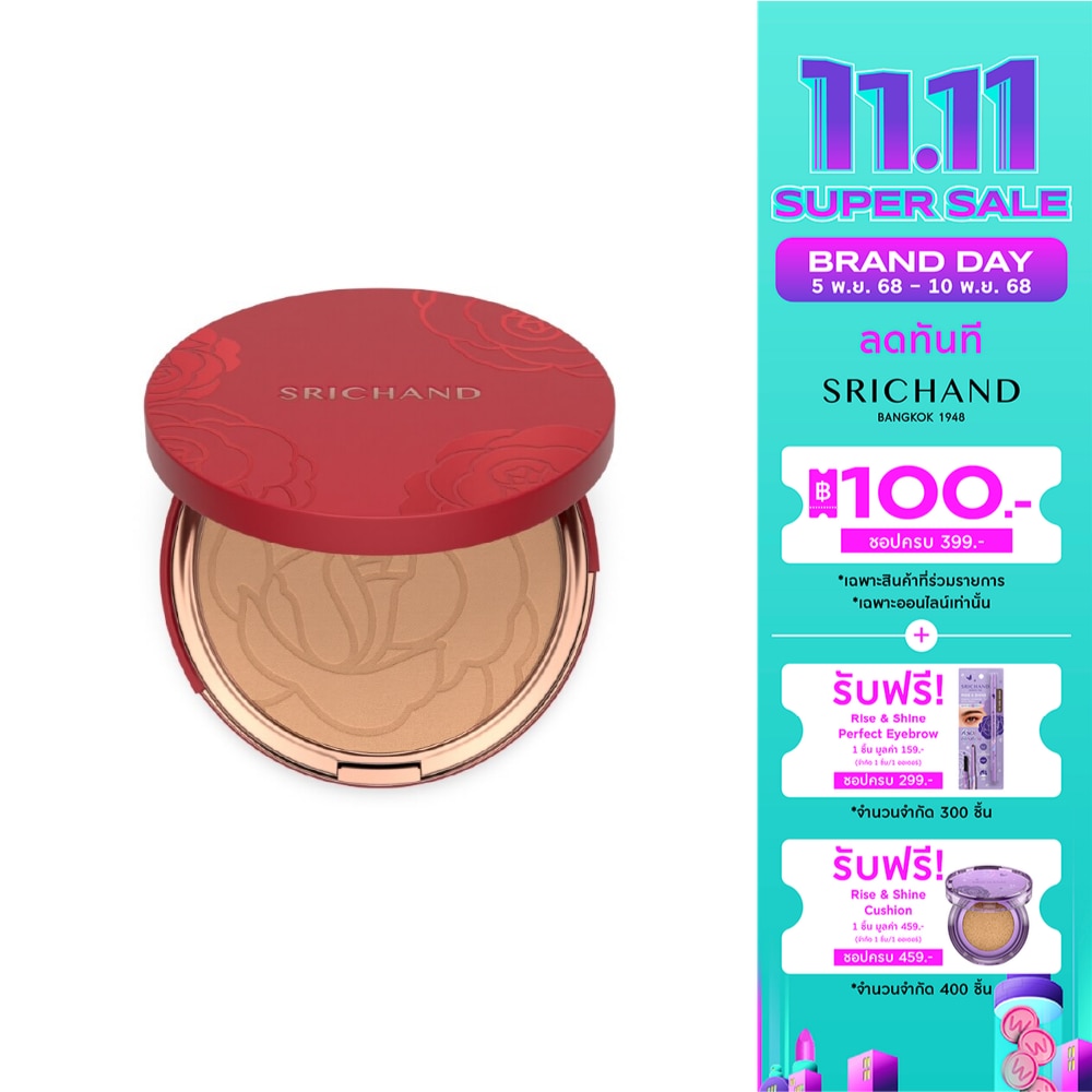 Srichand Super Coverage Always Matte Foundation Powder SPF35 PA++++ 9g. 140 Honey