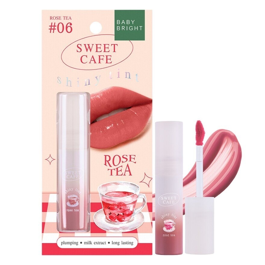 Baby Bright Sweet Cafe Shiny Tint 2.8g 06 Rose Tea