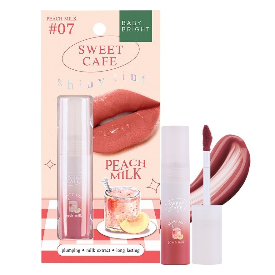 Baby Bright Sweet Cafe Shiny Tint 2.8g 07 Peach Milk