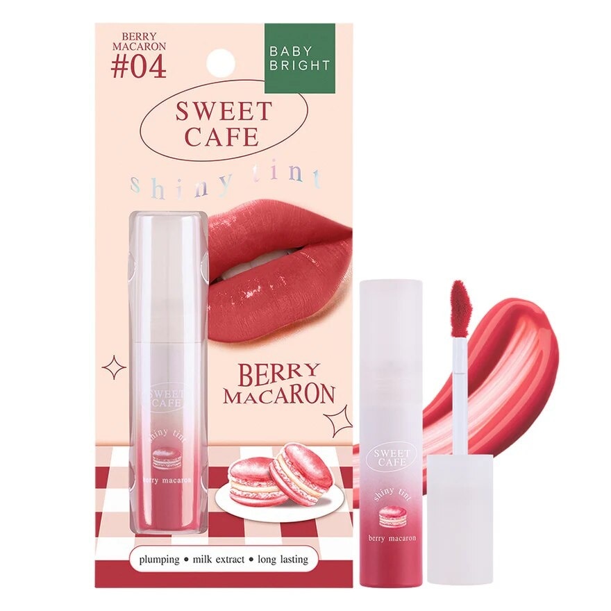 Baby Bright Sweet Cafe Shiny Tint 2.8g 04 Berry Macaron