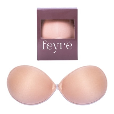 Feyre Feyre Round Shape Fabric Bra 2cm. Sponge Beige Size B