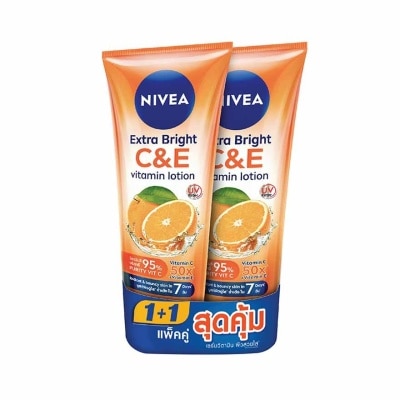 Nivea นีเวีย เอ็กซ์ตร้า ไบรท์ ซี แอนด์ อี วิตามิน โลชั่น 320 มล. แพ็คคู่ บำรุงผิว กระจ่างใส