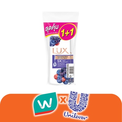Lux - ลักส์ ครีมอาบน้ำ ไฮเดรดติ้ง โกลว์ 450 มล. แพ็คคู่