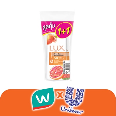 Lux - ลักส์ ครีมอาบน้ำ เคลียร์ โกลว์ 450 มล. แพ็คคู่