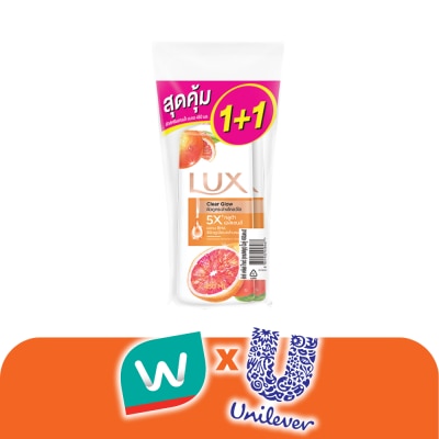 Lux - ลักส์ ครีมอาบน้ำ เคลียร์ โกลว์ 450 มล. แพ็คคู่