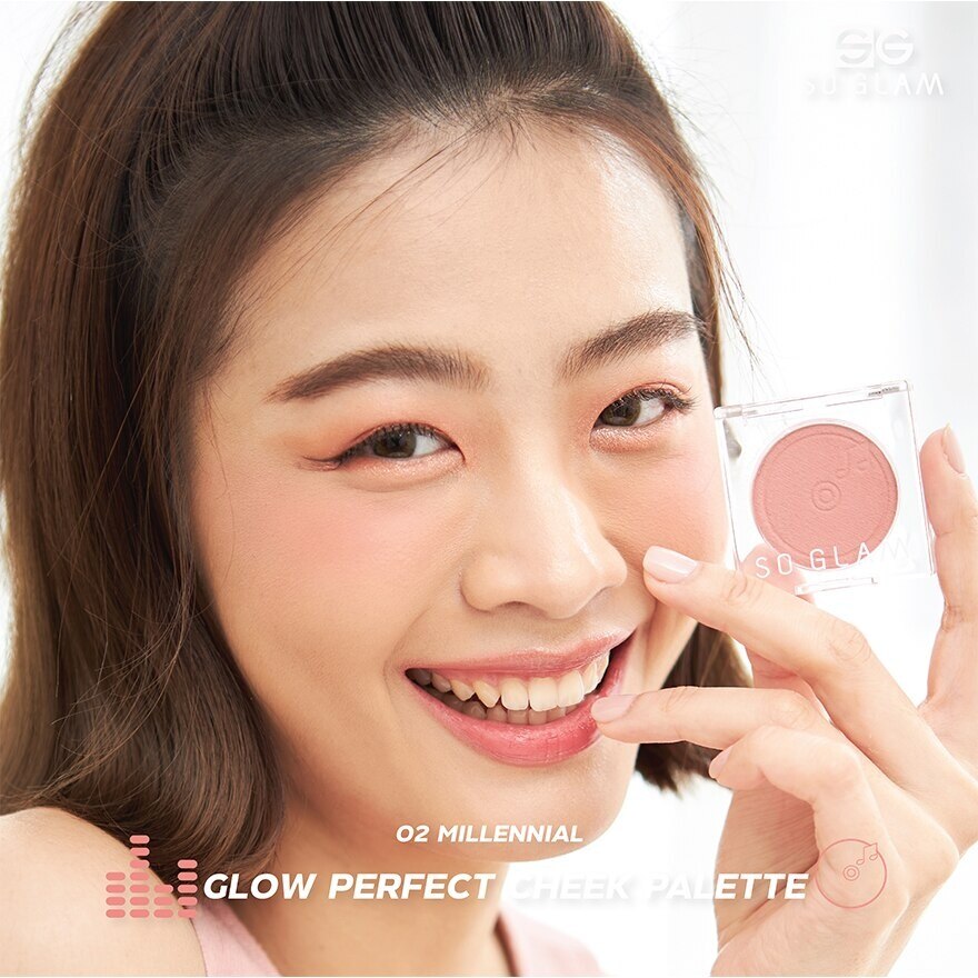 So Glam Glow Perfect Cheek Palette 5g. 02 Millenial