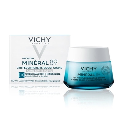 Vichy วิชี่ มิเนอรัล89 72เอช มอยส์เจอร์ บูสติ้ง ครีม 50 มล. ครีมบำรุงผิวเพื่อผิวชุ่มชื้น