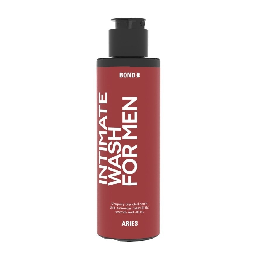 Bond Men's Intimate Wash Aries 130 Ml.ผลิตภัณฑ์ทำความสะอาดจุดซ่อนเร้นสำหรับผู้ชาย