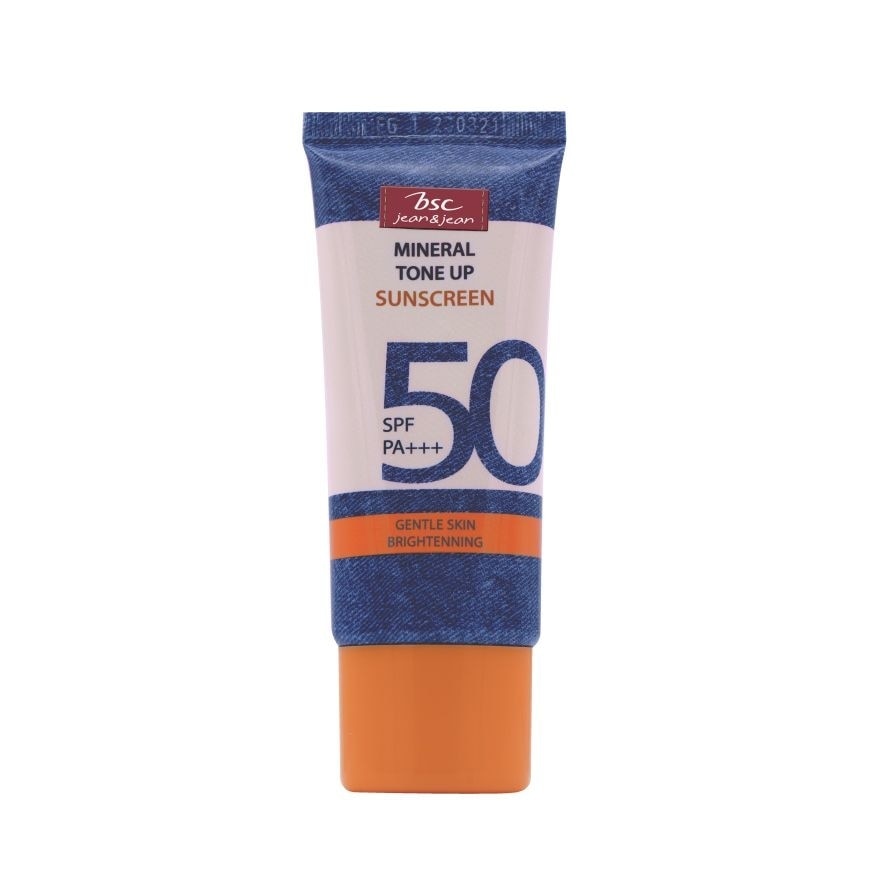 บีเอสซี ยีนส์ มิเนอรัล โทนอัพ ซันสกรีน SPF50 PA+++ 30ก.