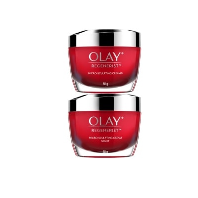 Olay โอเลย์ รีเจนเนอรีส ไมโคร-สกัลป์ติ้ง เดย์ ครีม 50 กรัม+ไนท์ ครีม 50 กรัม