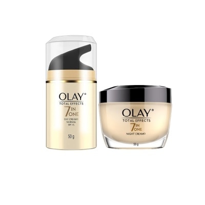 Olay โอเลย์ โททัล เอฟเฟ็คส์ 7อิน1 เดย์ ครีม SPF15 50 กรัม+ไนท์ ครีม 50 กรัม