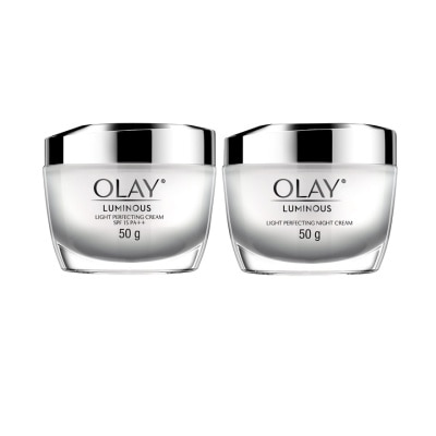 Olay โอเลย์ ลูมินัส ไลท์ เพอร์เฟคติ้ง เดย์ ครีม SPF 15 PA++ 50 กรัม+ไนท์ ครีม 50 กรัม