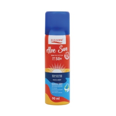 PO Care P.O. Care Aloe Sun Spray SPF50+ PA++++ 90 Ml. สเปรย์ กันแดด