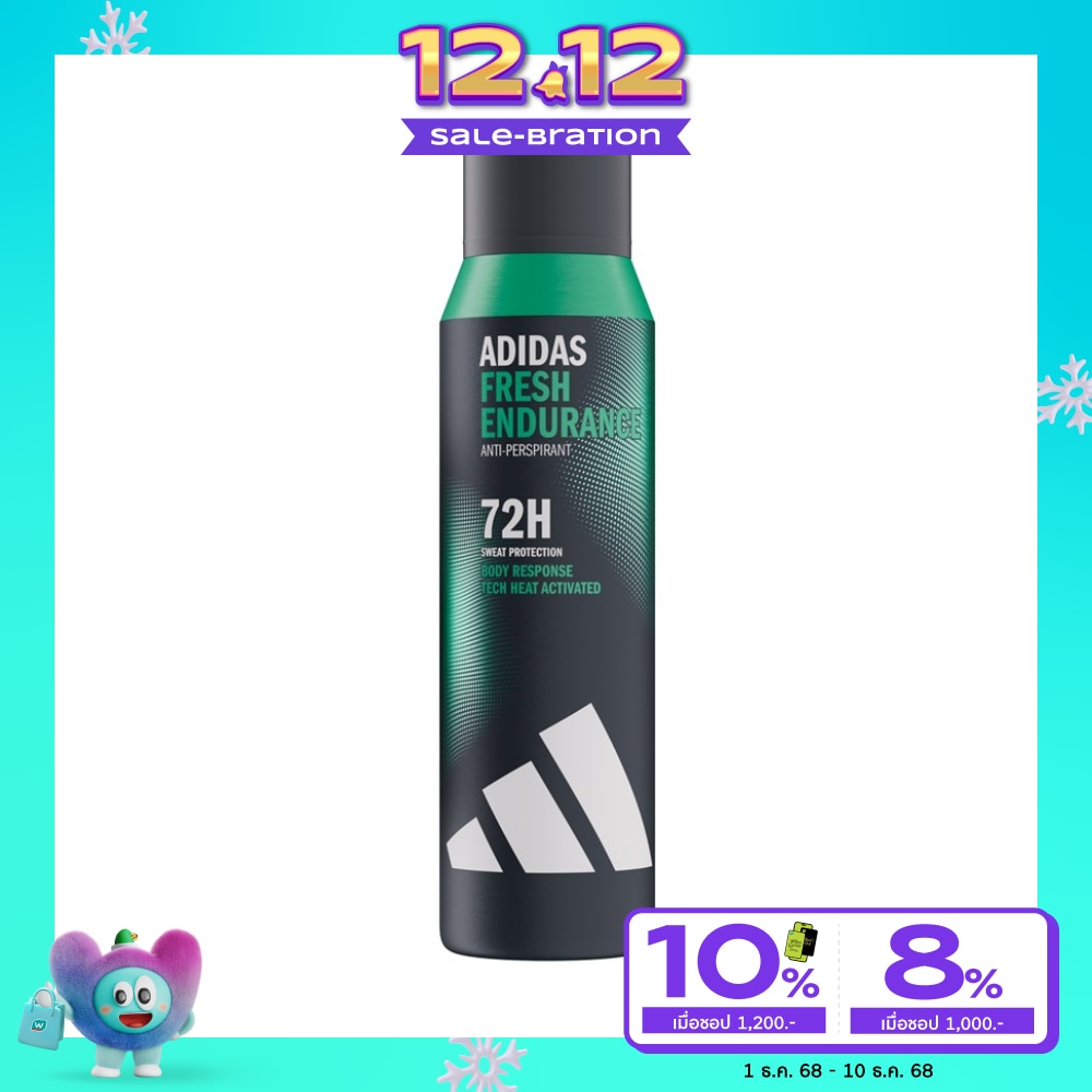Adidas อาติดาส สเปรย์ เฟรช เอนดูแรนซ์ แอนตี้-เพอร์สไพแรนท์ 150 มล. สเปรย์ระงับกลิ่นกายผู้ชาย